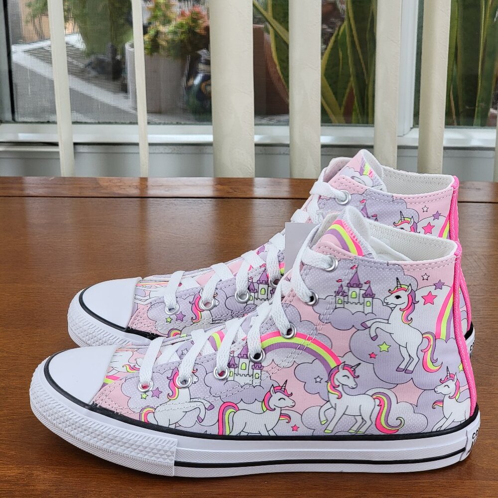 Converse Kids Unicorn Sneakers - Pink and White - Picture 5 of 12